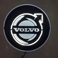 Cam Önü Tabela Beyaz Volvo