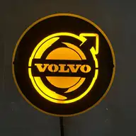 Cam Önü Tabela Sarı Volvo