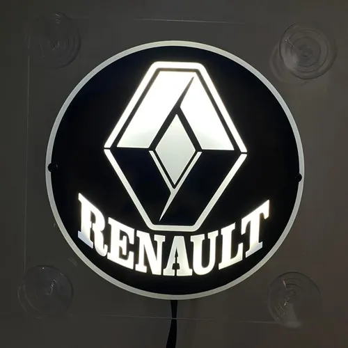 Cam Önü Tabela Beyaz Renault Logolu
